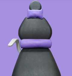 Juego de almohadones cervical y lumbar Ecocuero Violeta - comprar online