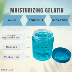 Gelatina Azul 250gr - Troia Hair - comprar online