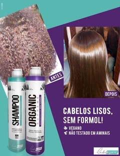 3 kits Lisorganic Alisado Progresivo x 500ml - Cabello liso sin formol (Champú + Activo) - tienda online