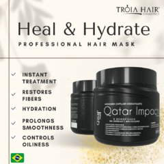 Kit Cronograma Capilar Completo Shampoo Condicionador e Máscaras de Cabelo (7 Itens) - Qatar Hair - loja online