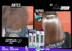 Kit Progressiva Semi Definitiva Lisorganic 2 x 500ml - Cabelos Lisos sem uso de Formol (Shampoo+Ativo) - Troia Hair Cosmetics