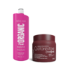 Kit Brazilian Blowout Lisorganic Pink and Restore Mask - Troia Hair & Qatar Hair