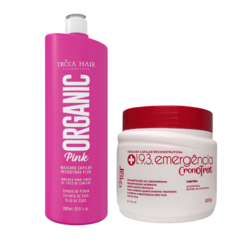 Kit Organic Pink e Máscara Emergência 1.9.3 - Troia Hair & Qatar Hair