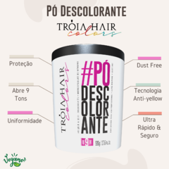 Kit 3 Máscaras Tonalizantes Fantasy Color + 1 OX 40 + 1 Dust-free Pó Descolorante - Troia Hair Cosmetics
