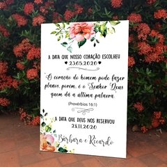 Placa de Boas Vindas / Recepção