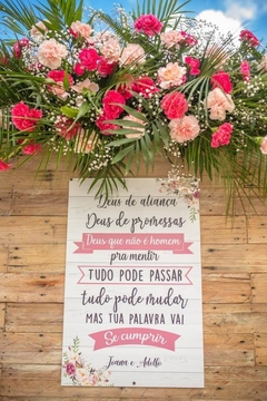 Placa "Deus de Promessas"