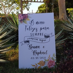 Placa Boas Vindas/Recepção