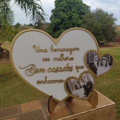 Quadro de homenagem Bem casados na internet