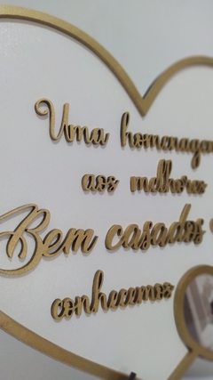 Quadro de homenagem Bem casados - comprar online