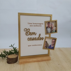 Quadro de homenagem Bem casados - loja online