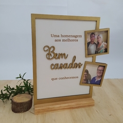 Quadro de homenagem Bem casados - Quando eu Casar