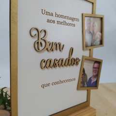 Quadro de homenagem Bem casados - comprar online