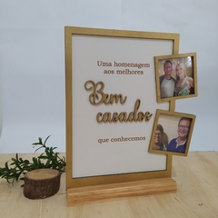 Quadro de homenagem Bem casados