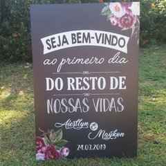 Placa de Boas Vindas / Recepção - comprar online