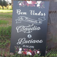 Placa de Boas Vindas / Recepção