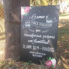 Placa de Boas Vindas / Recepção na internet