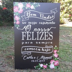 Placa de Boas Vindas / Recepção