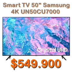 Smart TV Samsung 50" Crystal UHD 4K UN50CU7000 Nuevo en Caja Cerrada Y GARANTÍA OFICIAL