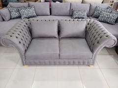 Sofa Chesterfield en Cuerotex Grey - comprar online