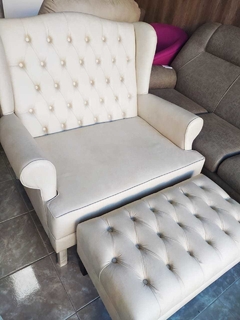 Sillon + Puff Capitone