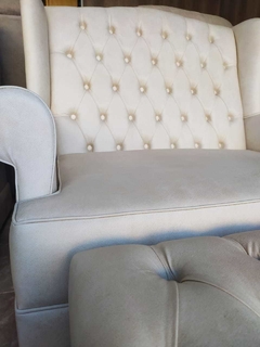 Sillon + Puff Capitone - Casa Marchisio