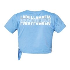 Blusa Cropped BodyBuilding LaBellaMafia - Azul (Feminino) - loja online