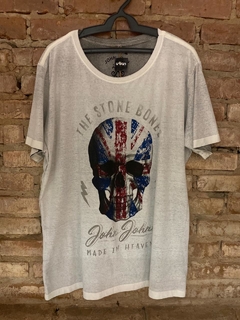 Camiseta John John United Kingdom Skull - Branca Estonada - comprar online