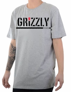 Camiseta Grizzly Bear Hip Hop 100% Algodão Sk8 Cinza (Masculina) - comprar online