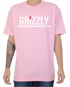 Camiseta Grizzly Bear Hip Hop 100% Algodão Sk8 Rosa (Masculina)