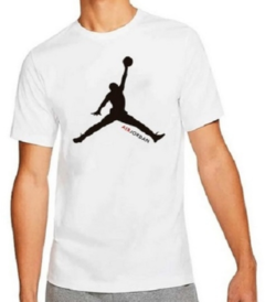 Camiseta Air Jordan NBA Basquete 100% Algodão Branco (Masculina)