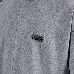 Camiseta Long Over Comfy La Mafia - Cinza Mescla - comprar online