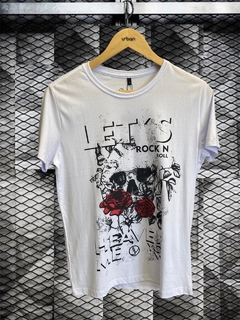 Camiseta Level's Jeans Let's Rock'n Roll - Branca