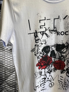 Camiseta Level's Jeans Let's Rock'n Roll - Branca - comprar online
