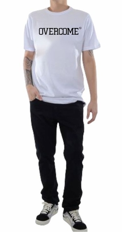 Camiseta Overcome Hip Hop 100% Algodão Sk8 Branco (Masculina) na internet