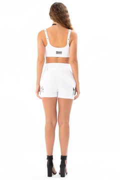 Shorts Toxic White LaBellaMafia - Branco (Feminino) - loja online