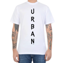 Camiseta Urban Collection Vertical Logo - Branco (Masculina)