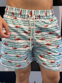 Shorts Moda Praia Level's Jeans - Flamingos - comprar online