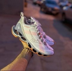 MIZUNO PRO X BRANCO COM LARANJA