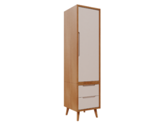 armário modular sonhos madeira 1 porta - enquanto eu cresço