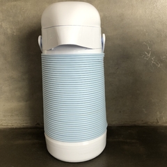 Garrafa Térmica Branca com Detalhe azul - comprar online