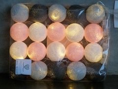 Cordão de Luz Rosa, Cinza e Branco 110 V - comprar online