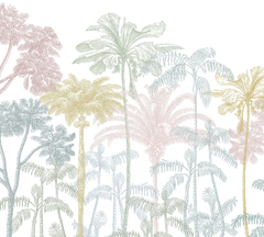 Painel Sketch Tropical Colorido