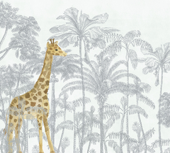 Painel Tropical com Girafa
