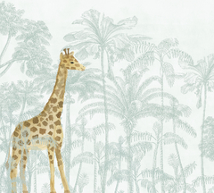Painel Tropical com Girafa na internet