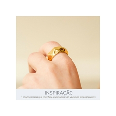 Anel orgânico dourado - comprar online