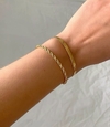 Pulseira minimalista com design fita ou baiano