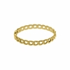 Bracelete dourado com design de corrente