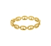 Bracelete dourado com design de elos