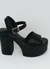 Sandalias Lucía Glitter Negra - Micci - comprar online