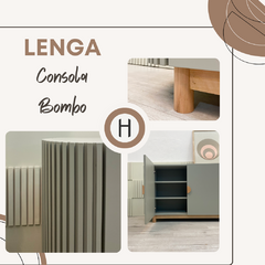 Consola Bombo Lenga - Fabricamos muebles de diseño - Habitamos